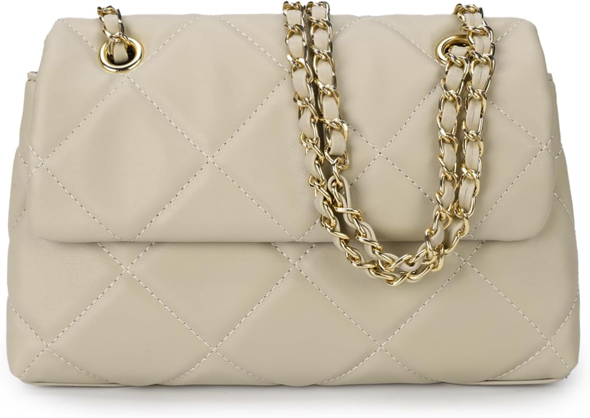 Thumbnail 6 de Gladdon Sac à bandoulière Matelassé Diamant pour Femme en Cuir végétalien texturé