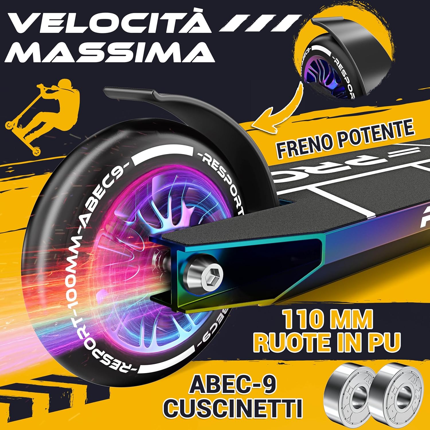 Thumbnail 4 de RE:SPORT Revo Pro Stunt Scooter: equilibrio, resistenza e stile per tricks