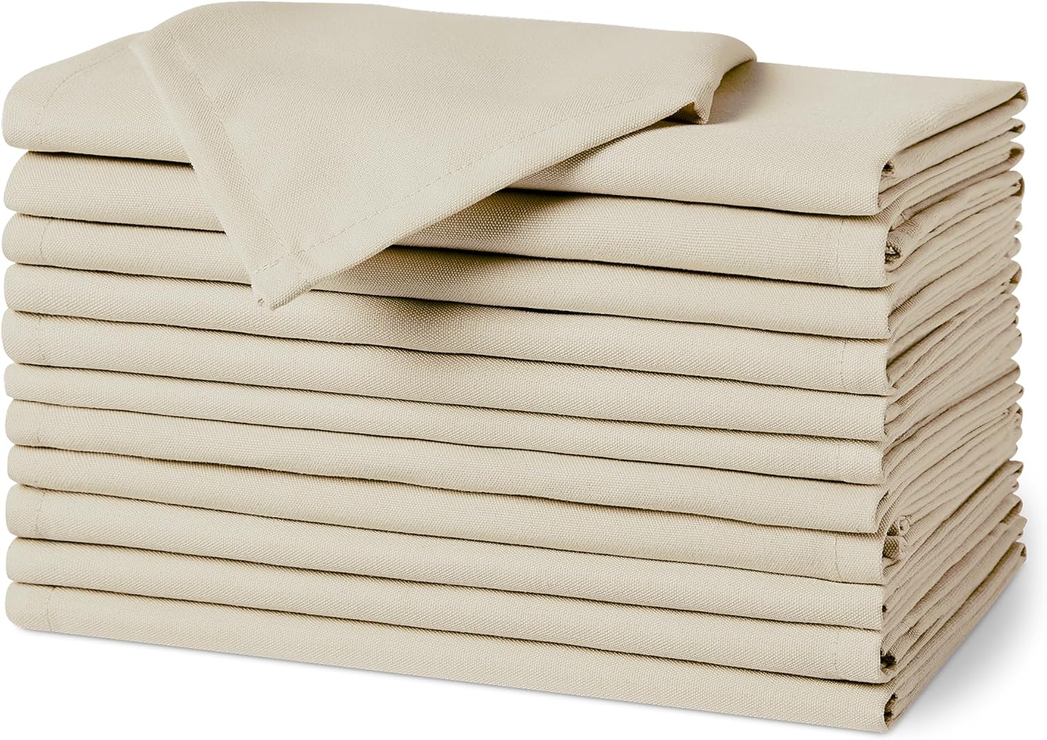 Thumbnail 6 de Amazon Basics Reusable Stain and Wrinkle Resistant Cloth Napkins, 43 x 43 cm (Set of 12) — Blue