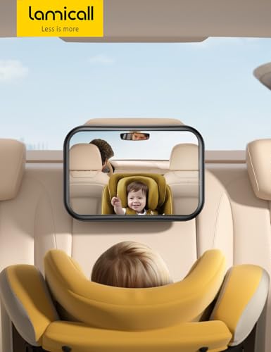 Thumbnail 6 de Lamicall espejo retrovisor para niños 2025 con gancho triangular 100% irrompible, rotación 360° e inclinación 45°