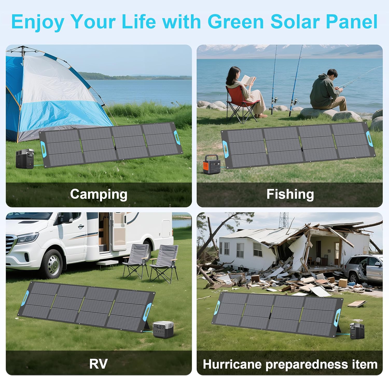 Thumbnail 6 de E-POWO 220W Portable Foldable Solar Panel for Power Stations