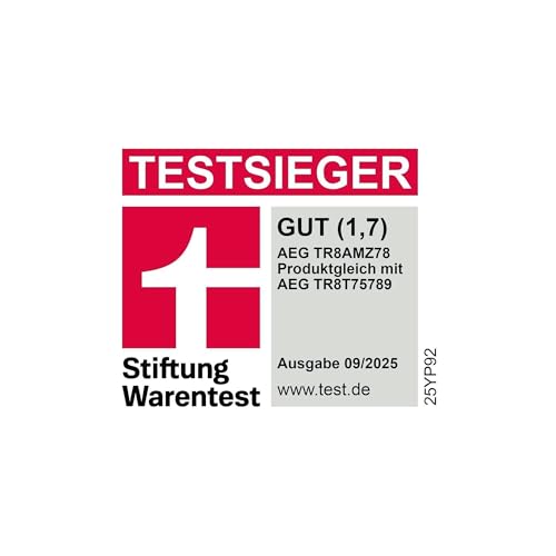 Thumbnail 17 de AEG Serie 8000 Wärmepumpentrockner TR8AMZ78 – Testsieger Stiftung Warentest