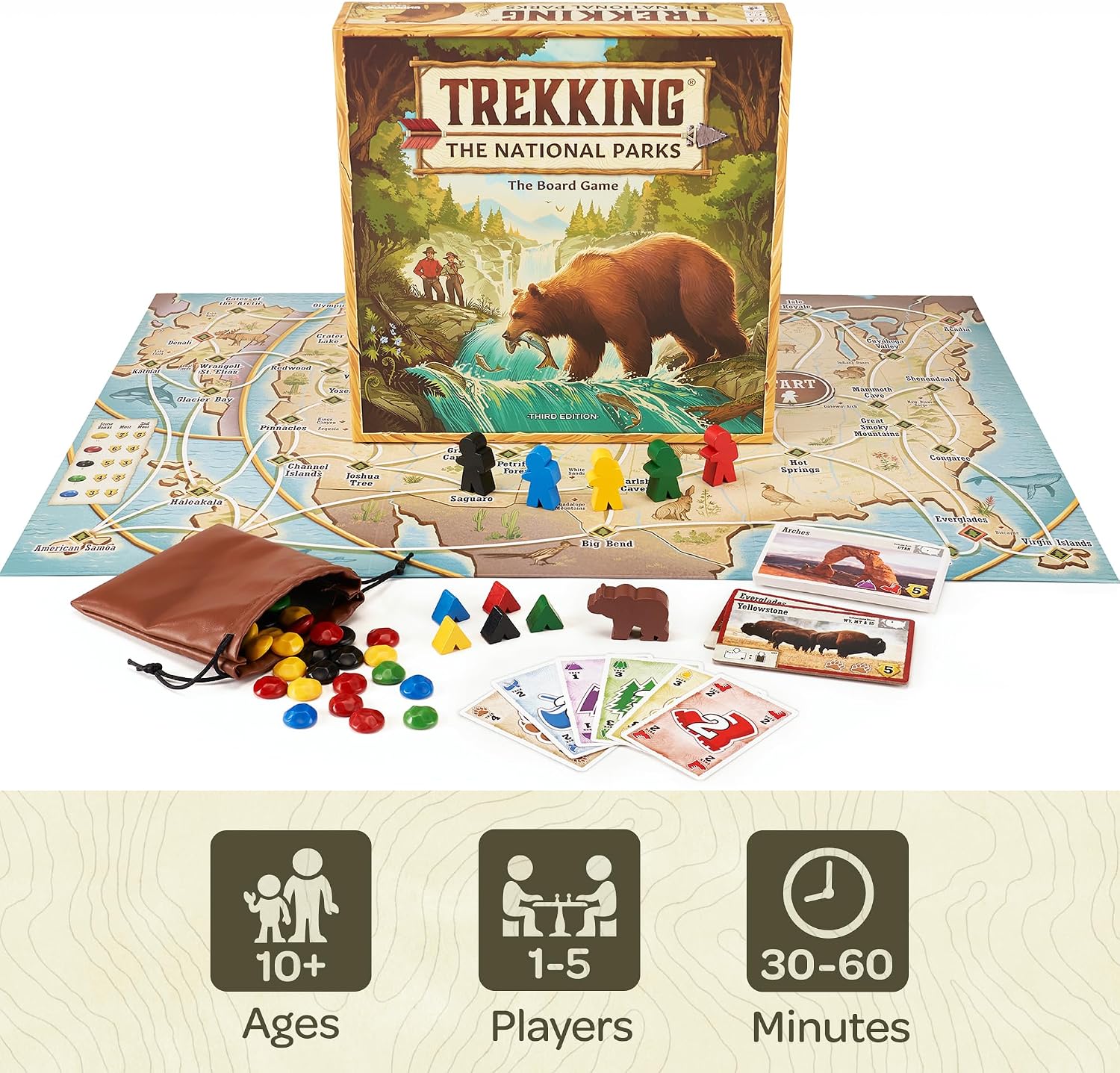 Thumbnail 4 de Underdog Games Trekking The National Parks board game ๐ฒ