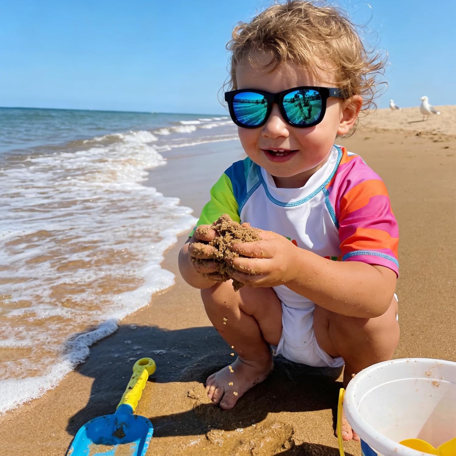 Thumbnail 2 de Lunettes de soleil polarisées bébé (0 à 3 ans) avec lanières en TPEE souple