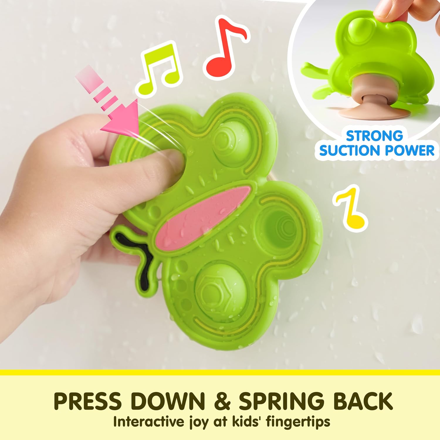 Thumbnail 4 de Joyin 3 Pcs Suction Cup Spinner Toys for Toddlers (1-3 Years) – Insect-Themed Sensory Spinners
