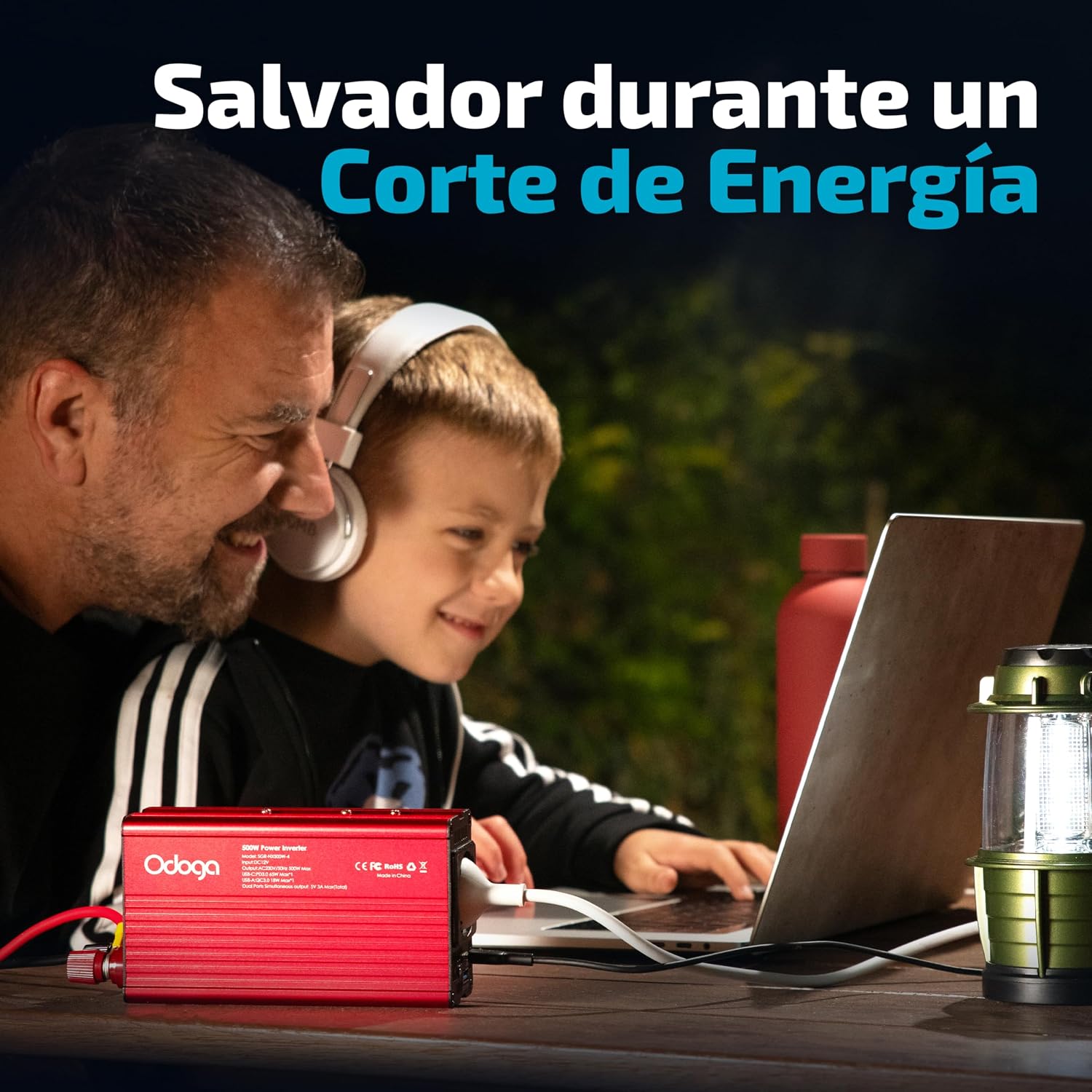 Thumbnail 6 de Odoga Inversor 12v 220v 500W con USB-C
