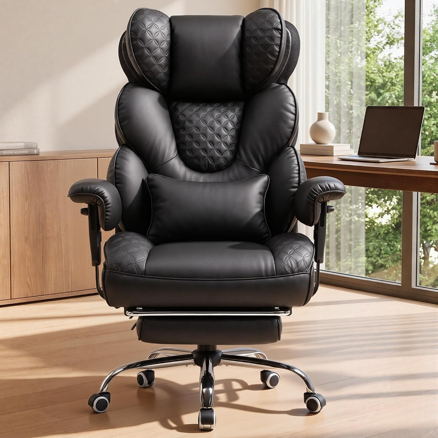 Detalle 2 de GTPOFFICE DMY-CH910 Big and Tall Executive Office Chair with Recline