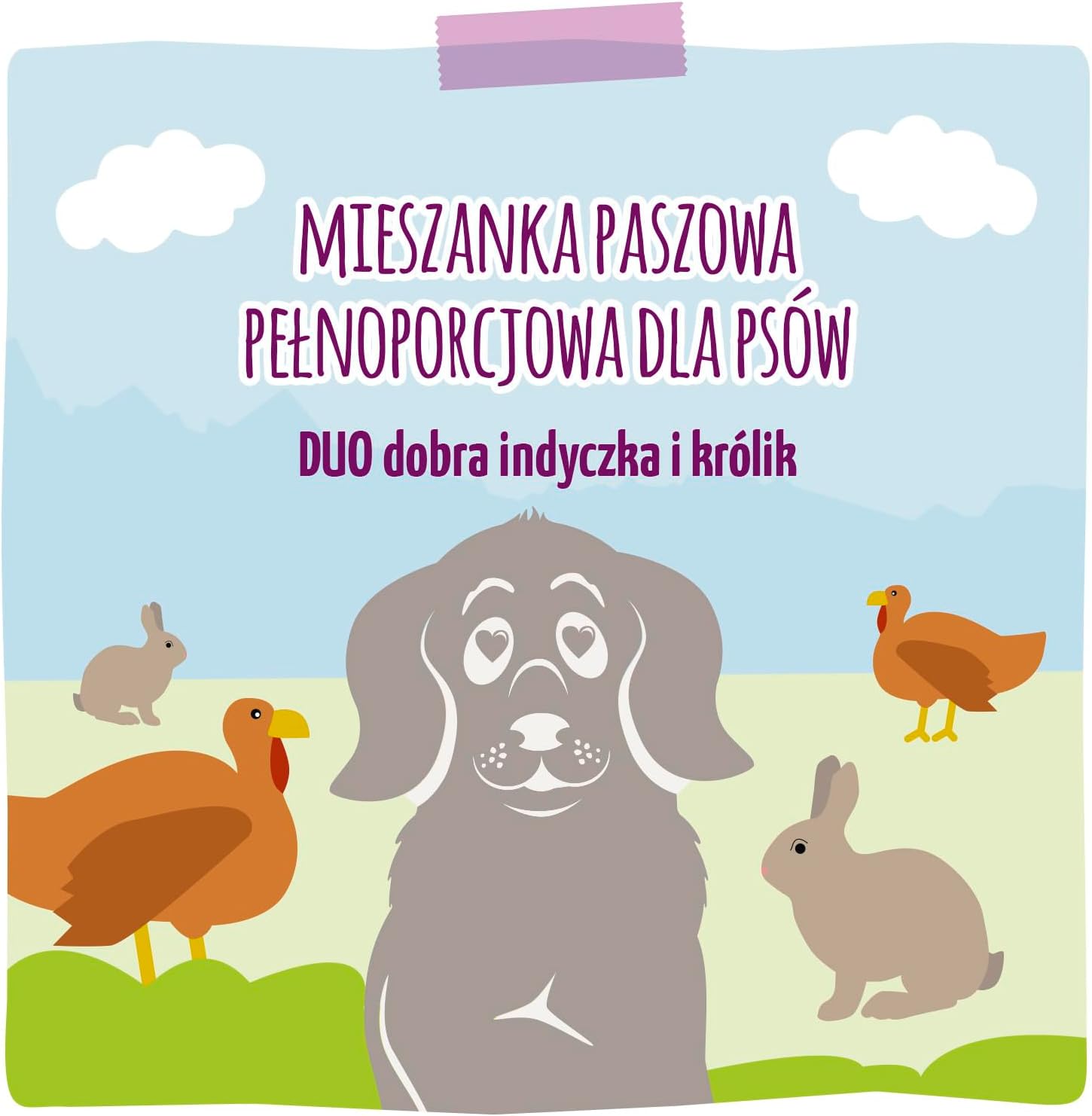Detalle de MjAMjAM mokra karma dla psa indyk i królik, bezzbożowa, 6 × 800 g