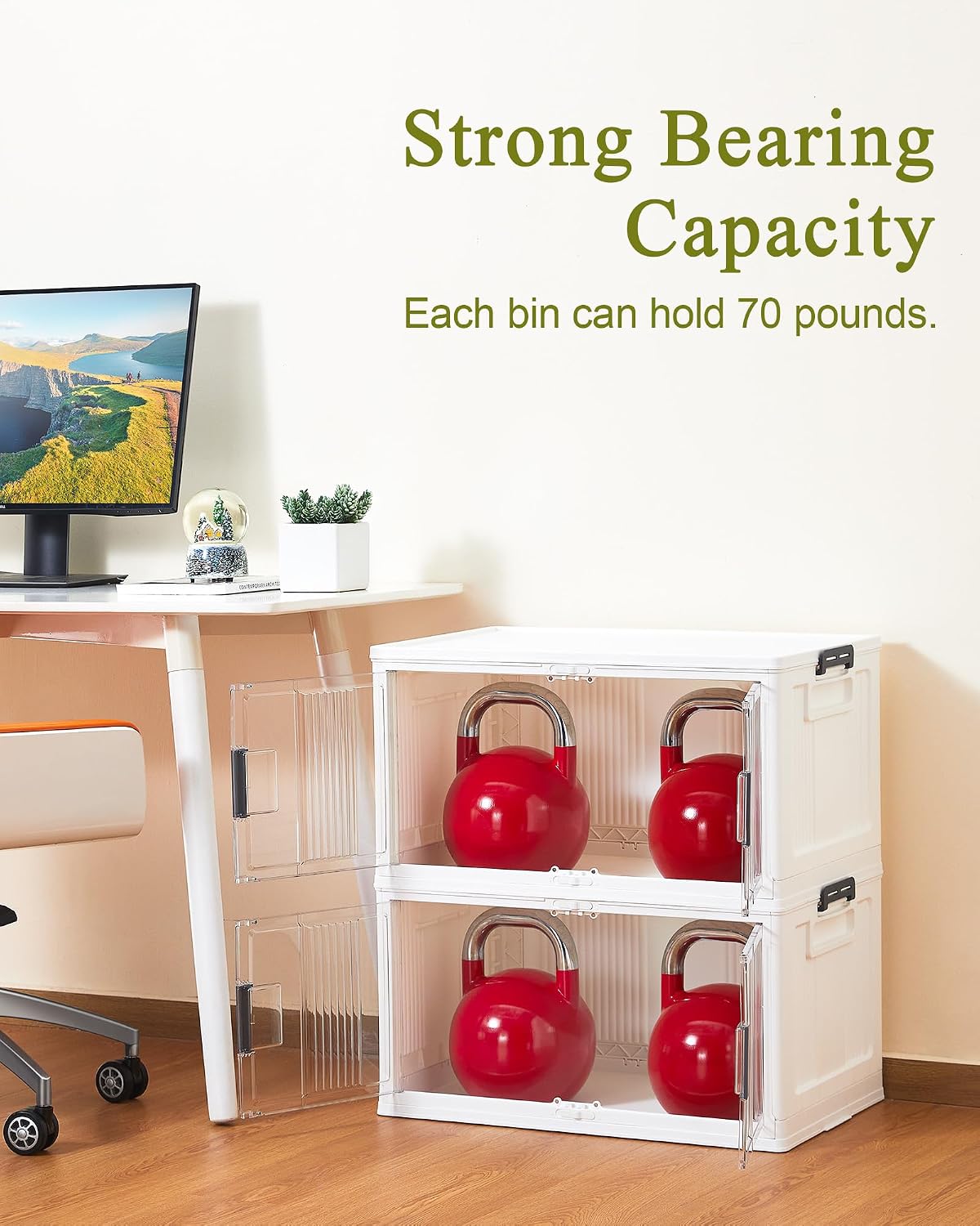 Thumbnail 4 de OlarHike 76QT Lockable Storage Bin, 3-Pack