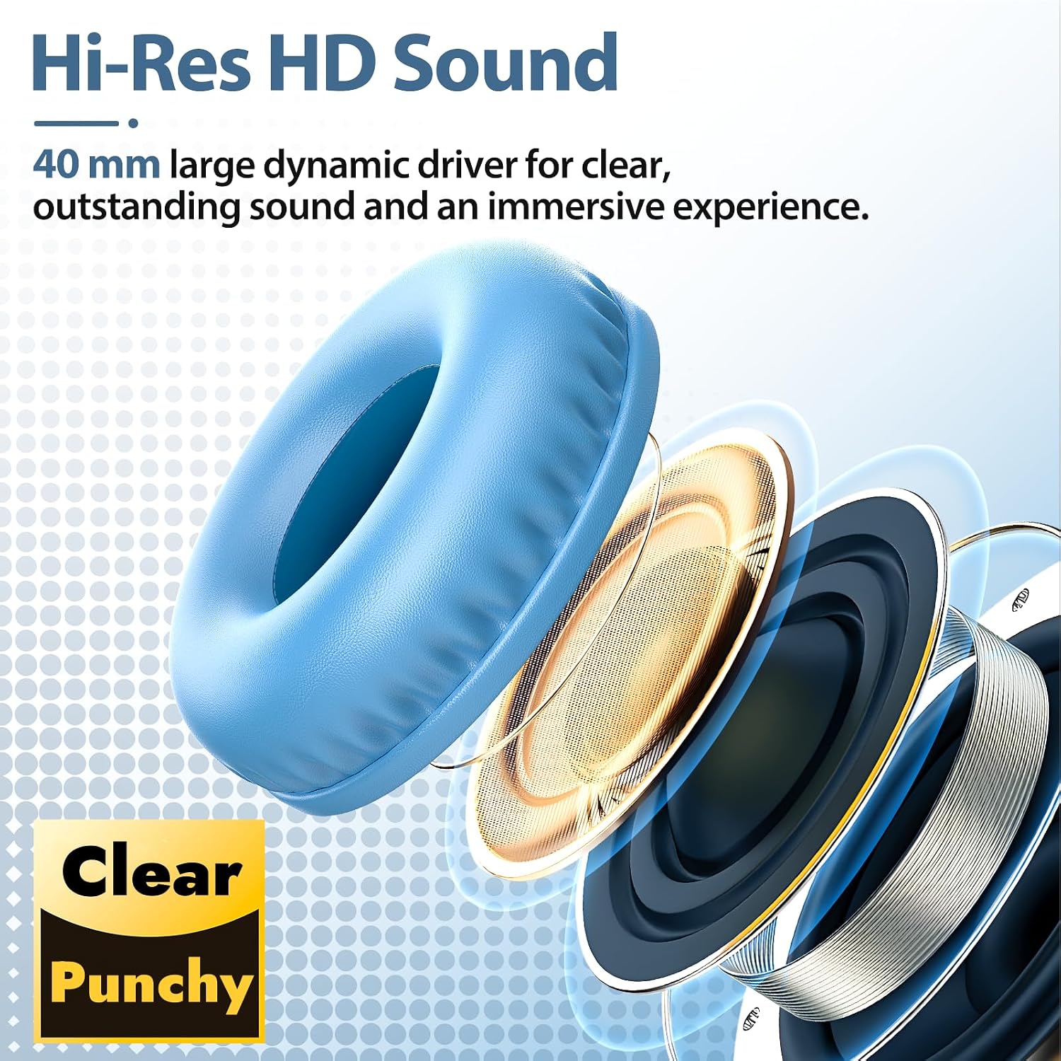 Detalle de USB-C over-ear headphones with mic