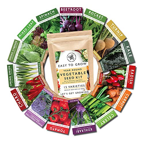 Thumbnail 8 de Vegetable Seeds Kit for Planting – 15 Heirloom Varieties, UK Sourced, Easy to Grow