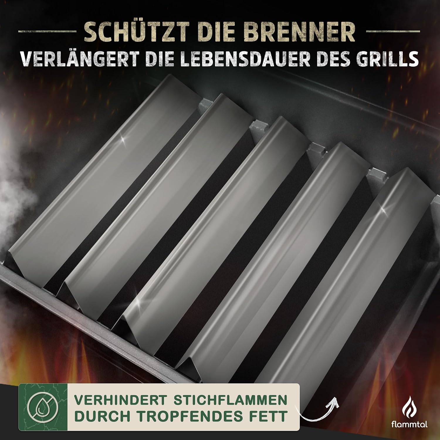 Thumbnail 3 de flammtal FLAVE Aromaschienen für Weber Spirit 320