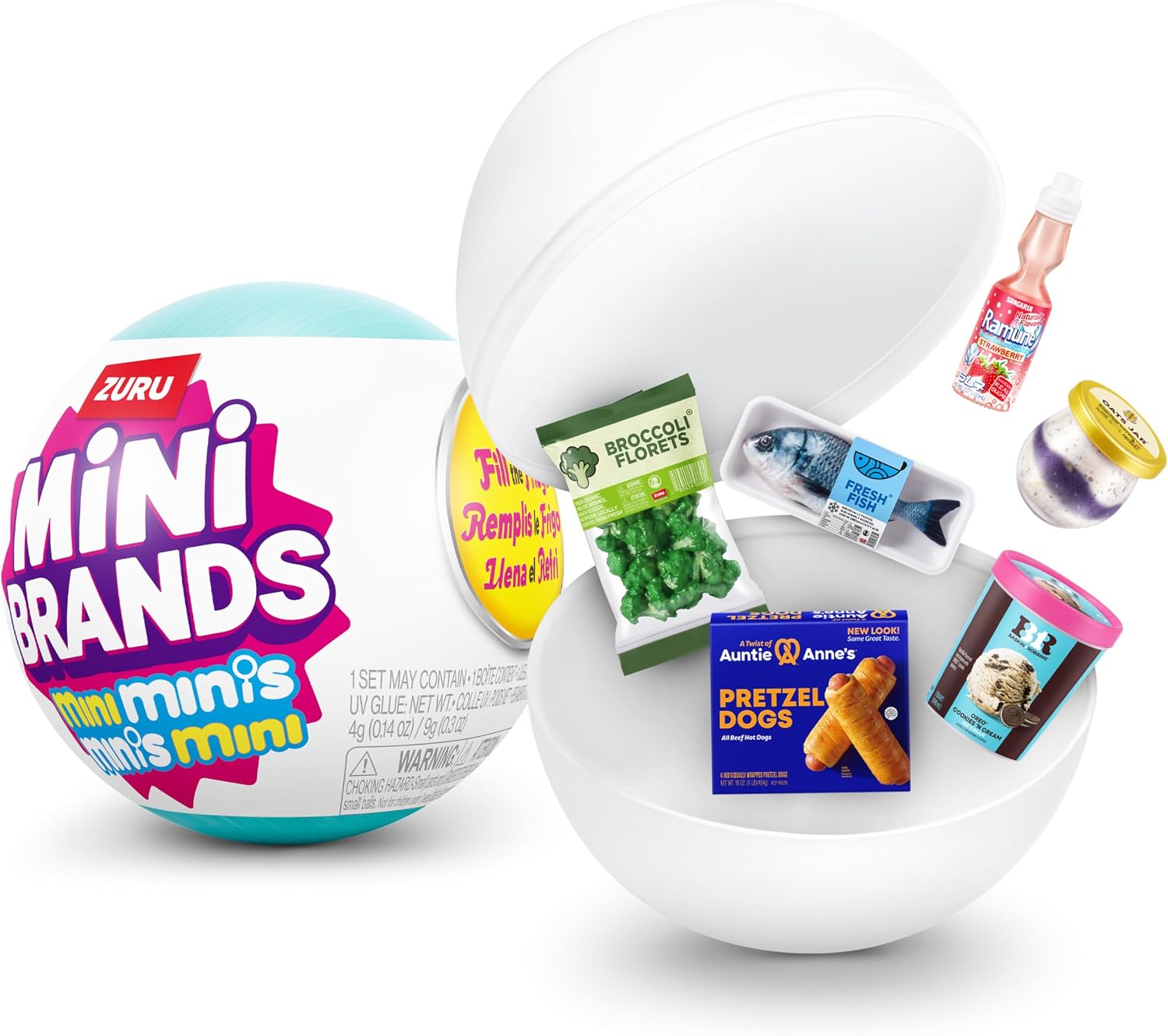 Detalle de Mini Brands Juego Llena la Nevera S1 + 2 cápsulas INT: miniaturas, imanes y sorpresas para coleccionistas