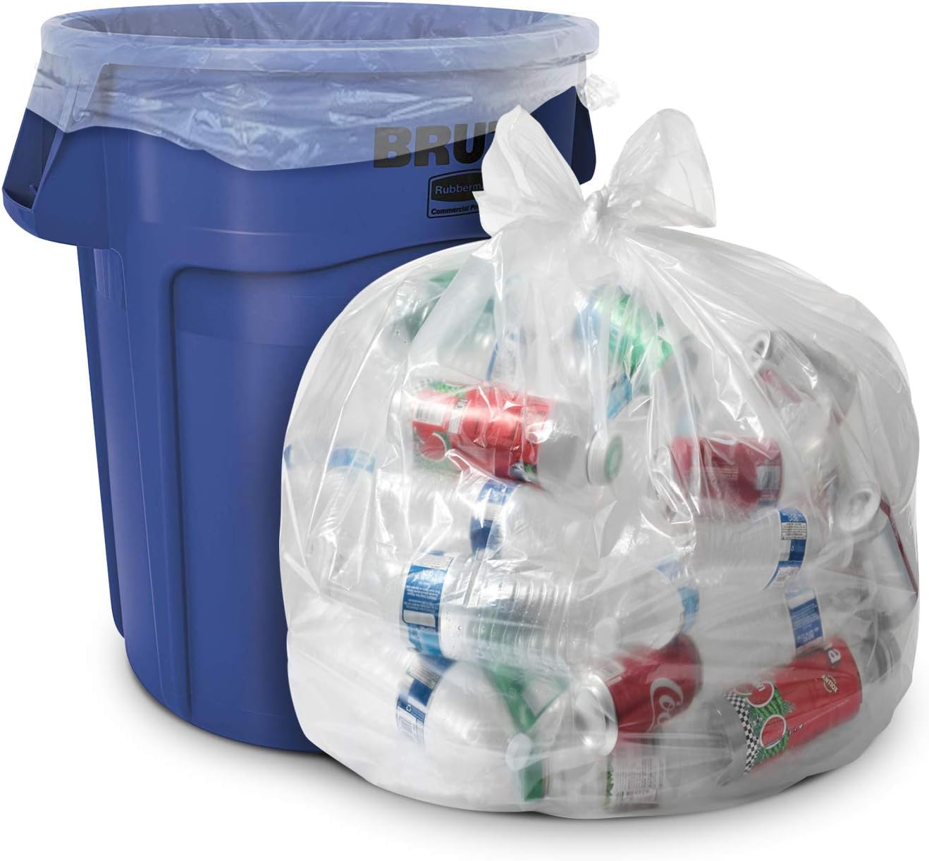 Detalle de Aluf Plastics CSR – przezroczyste worki na śmieci 85 l, 100 szt., 86 × 99 cm