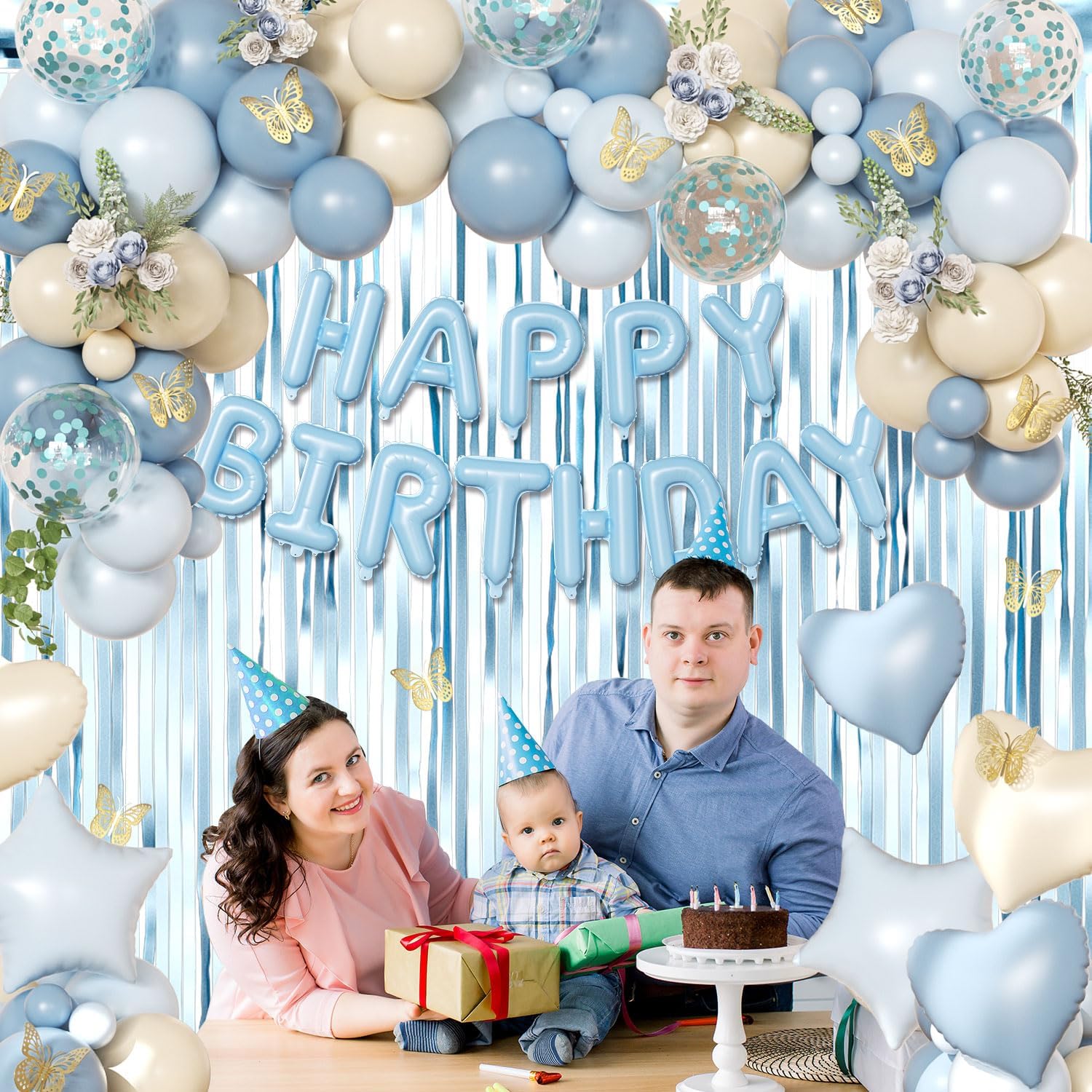 Detalle 2 de Blue Birthday Decorations 40 Balloons ๐