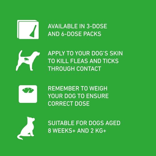 Detalle de FRONTLINE Plus Flea & Tick Treatment for Large Dogs - 3 Pipettes