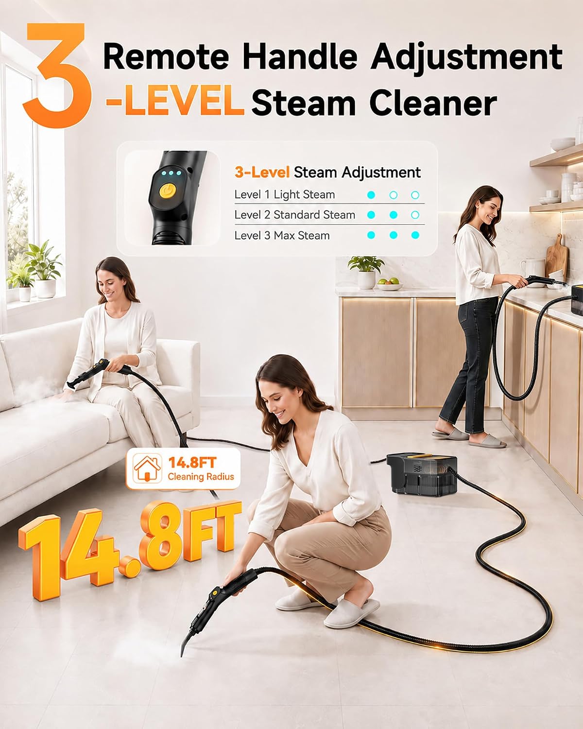 Thumbnail 1 de WolfClean Steam Cleaner, 2.11-Quart Tank