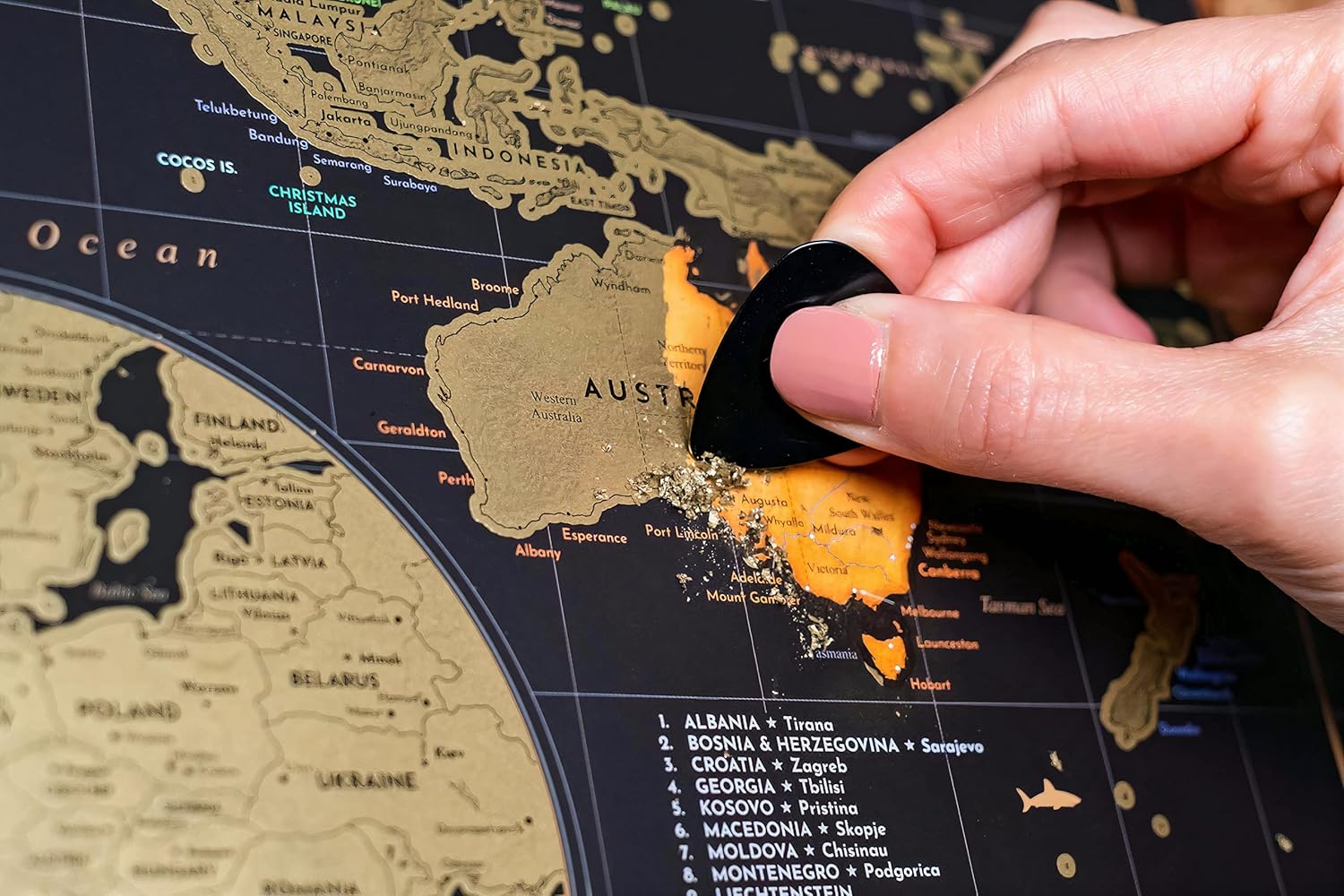 Thumbnail 5 de W WANDERLUST MAPS Carte du Monde à gratter 61×43 cm 🗺