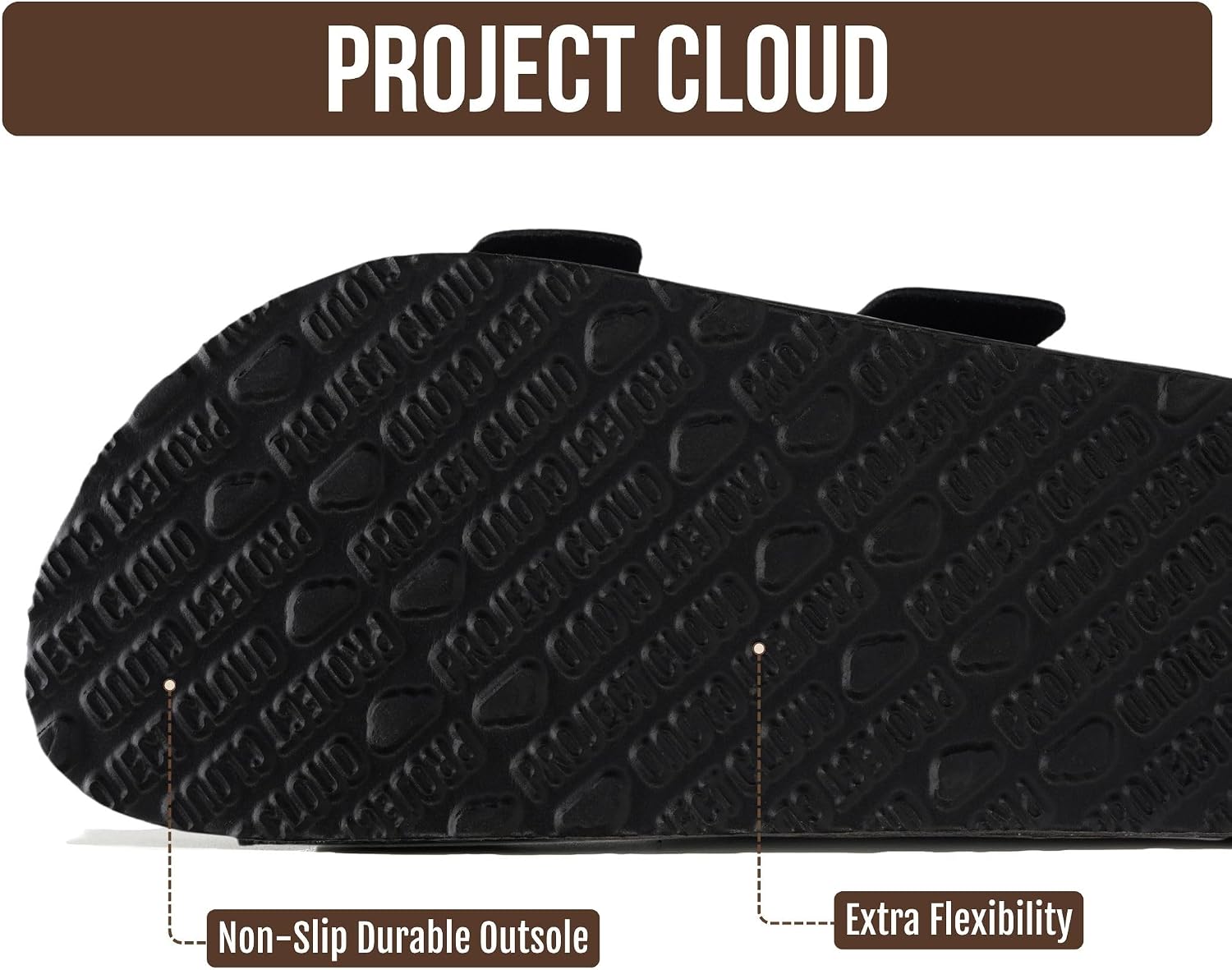Detalle de Project Cloud 100% Genuine Leather Footbed Sandals for Women (Santorini)