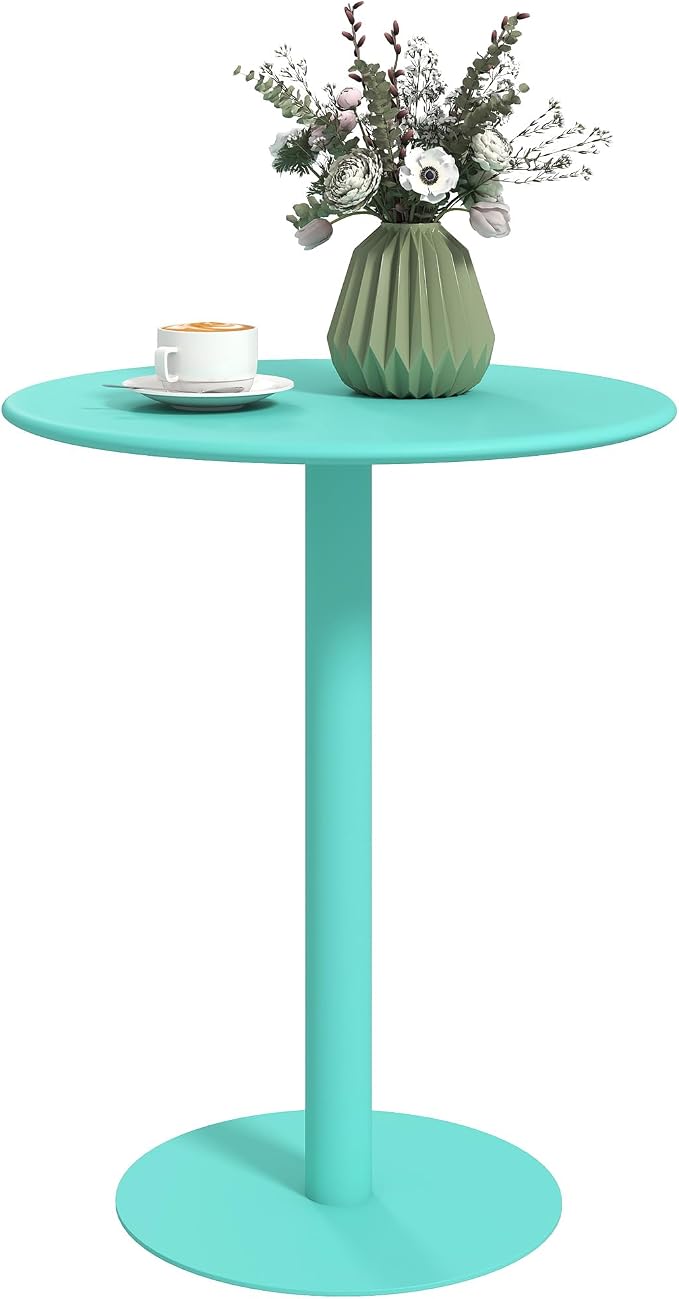 HOMCOM Mesa Redonda de Cocina para 2 Personas 🌿 Ø60x72cm