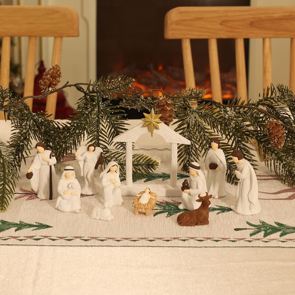 MEETYAMOR Nativity Set, Resin