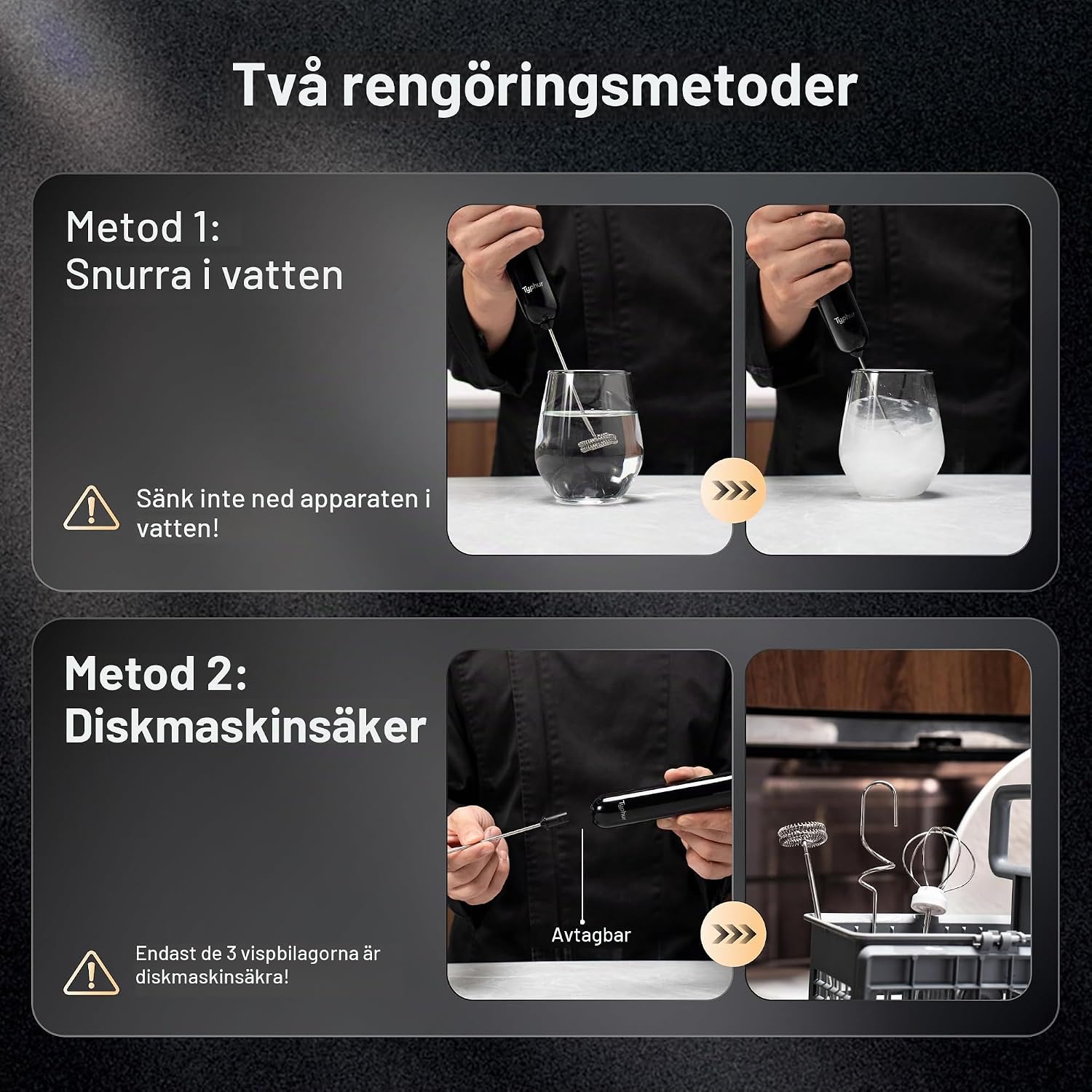 Thumbnail 6 de Typhur InstaWhisk MF04 elektrisk mjölkskummare med USB-C och variabel hastighet