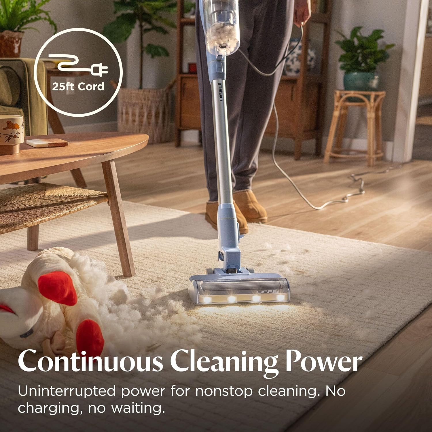 Detalle 1 de Bissell 4214K PowerClean Corded Stick Vacuum with Sealed HEPA Filtration
