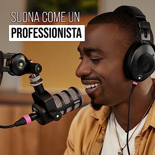 Detalle de RODE PodMic: Microfono Dinamico Broadcast Cardioide per Podcasting, Livestreaming e Voce