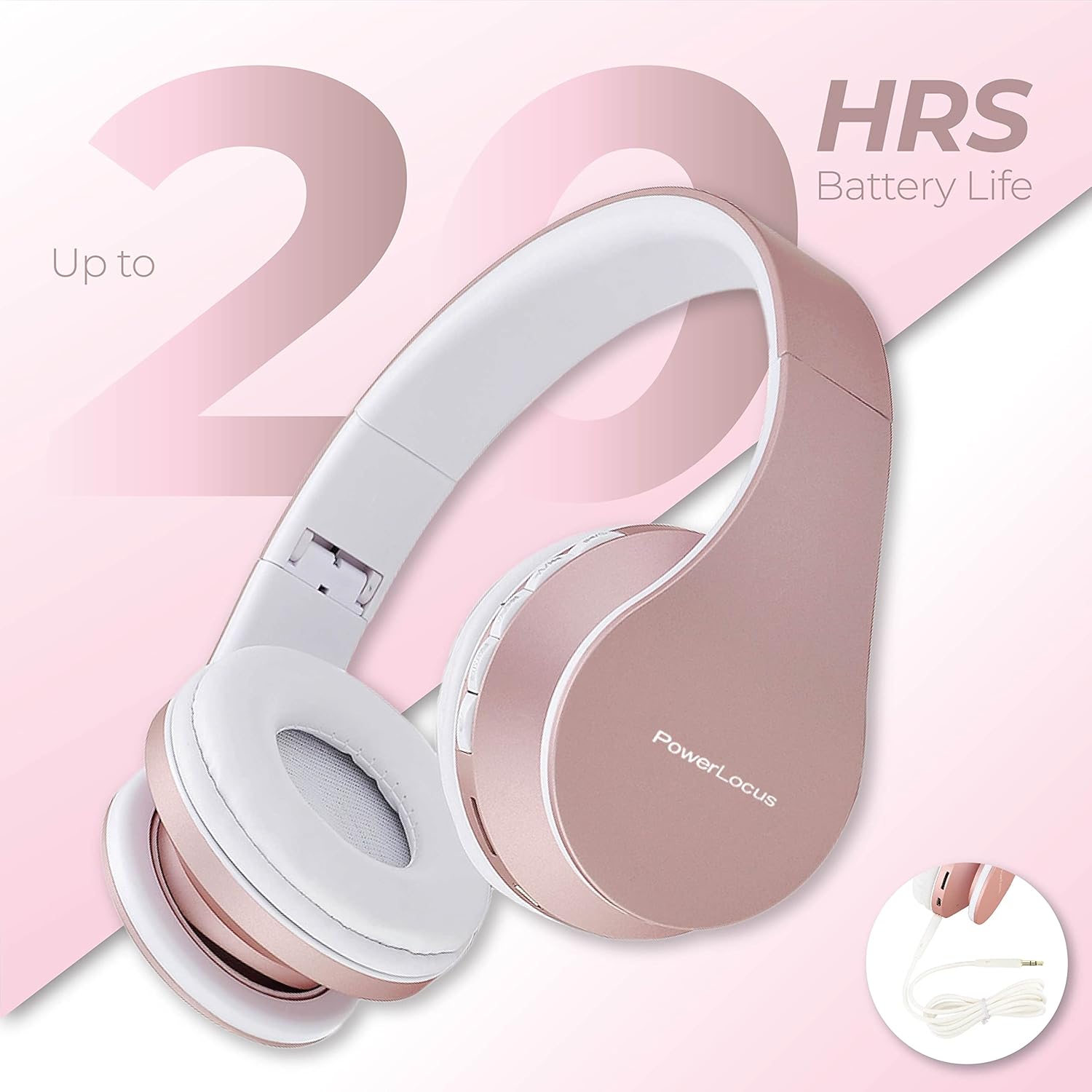 Thumbnail 4 de PowerLocus Bluetooth over-ear headphones