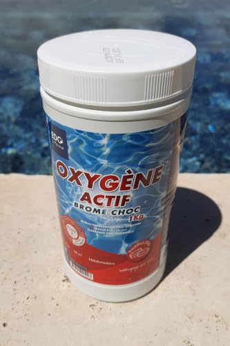 Detalle de EDG by AQUALUX International – Oxygène Actif sans Chlore & Brome Choc Spa/Piscine, Pastilles 20g (1kg) – Activateur de Brome
