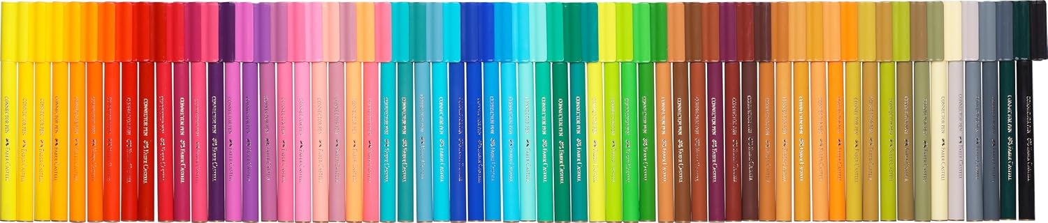 Thumbnail 2 de Faber-Castell 155560 Set Pennarelli Connector: 60 colori in valigetta da 74 pezzi per disegno e bricolage