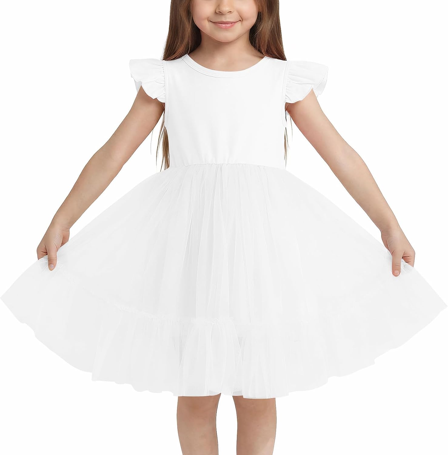 Thumbnail 6 de Valcatch Girls Princess Tulle Dress 3–8 Years