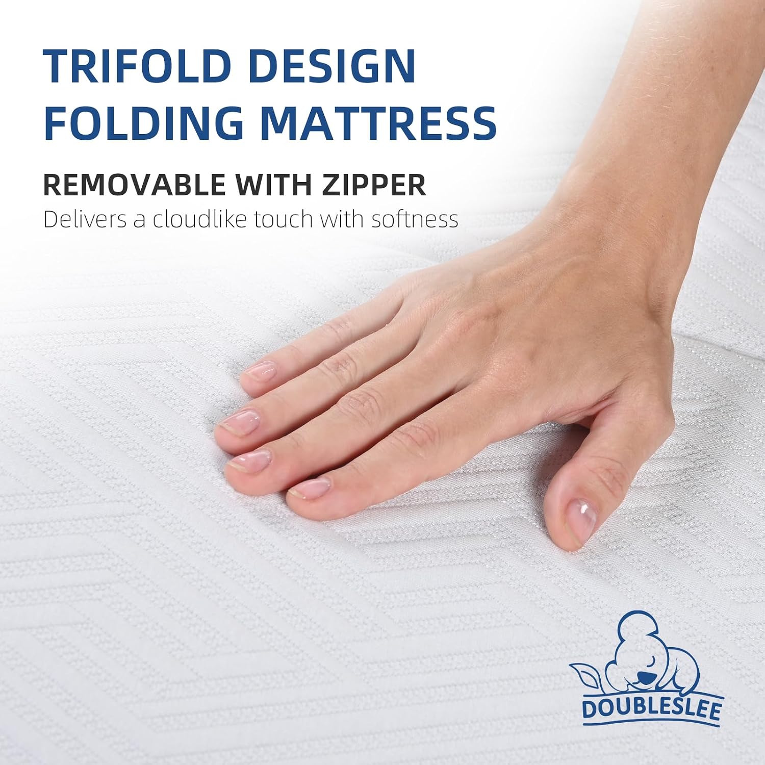 Thumbnail 2 de Doubleslee Foldable Memory Foam Double Mattress 4ft6 (135x190x15cm)