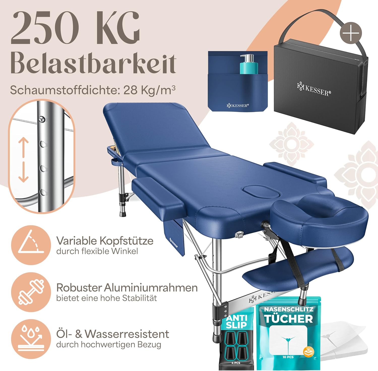 Detalle 2 de KESSER Massageliege 3 Zonen