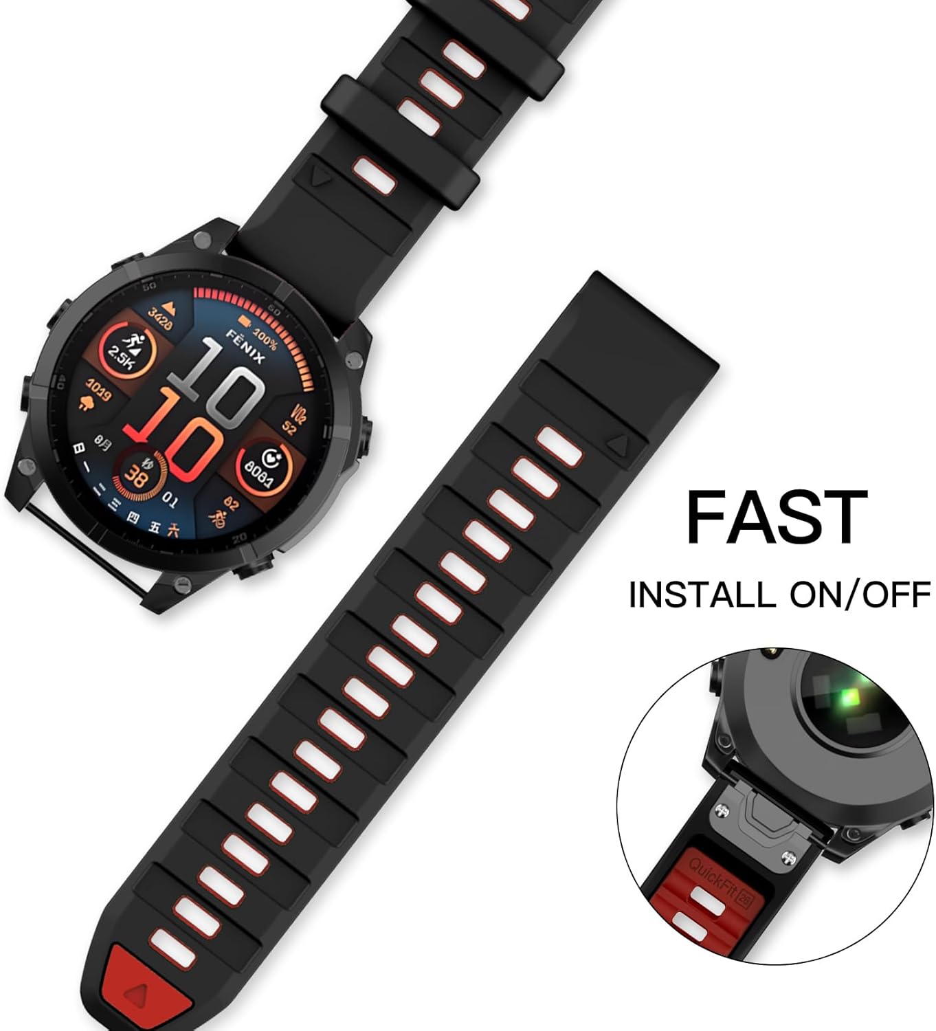Detalle de OVERSTEP Strap for Fenix 8 51mm replacement band