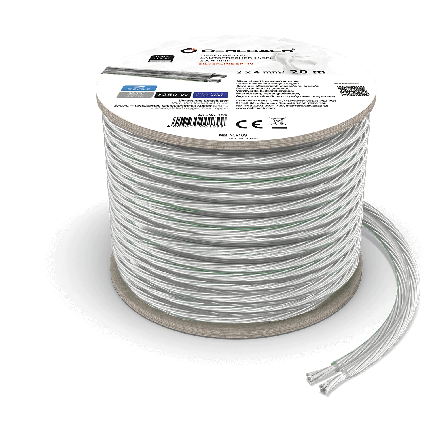 Thumbnail 6 de Oehlbach Silverline SP-25 – kabel głośnikowy 2 × 2,5 mm² SPOFC, 30 m