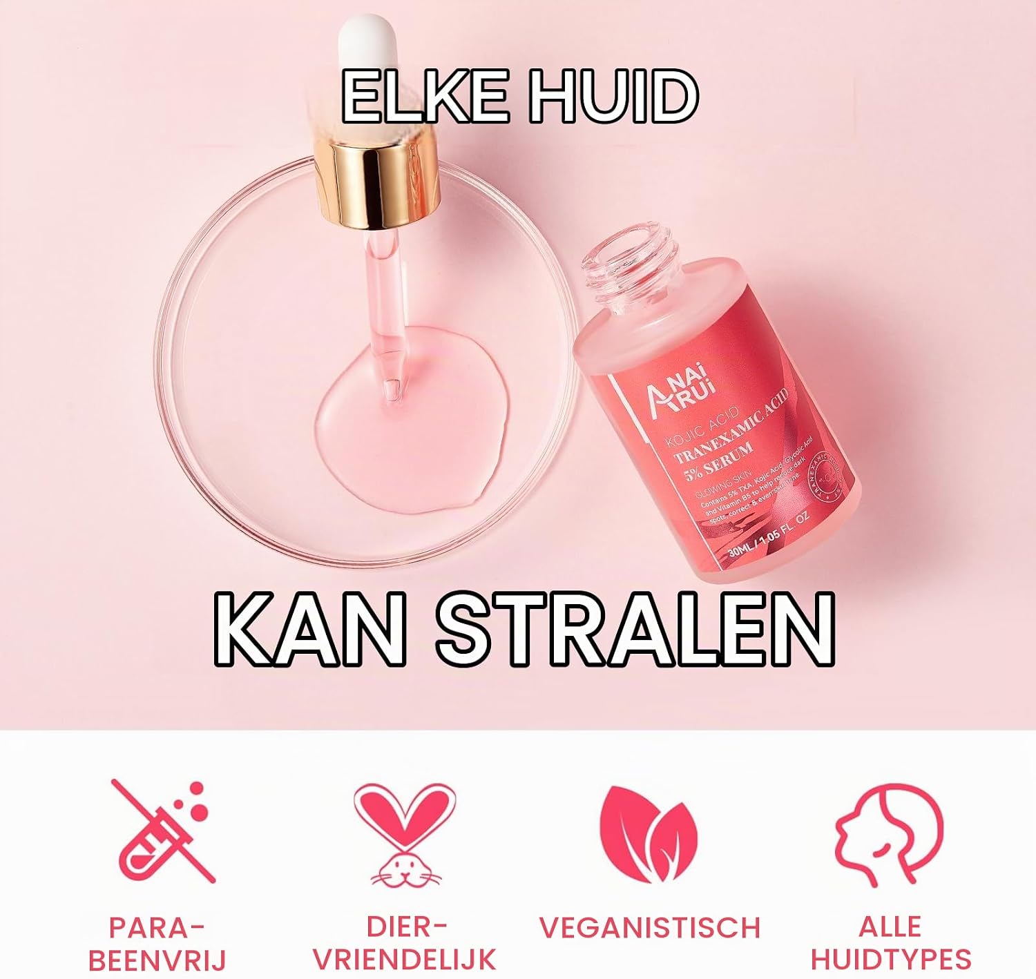 Thumbnail 4 de ANAI RUI 5% tranexaminezuurserum met glycolzuur en kojiczuur, 30 ml