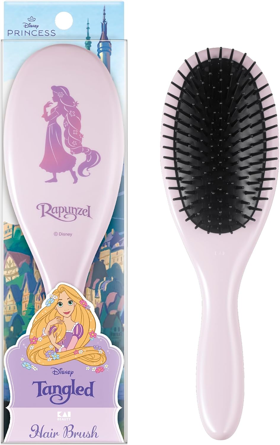 Thumbnail 6 de 貝印 KK2105 ディズニープリンセス ベル ヘアブラシ L ポリ製・クッション性・マイナスイオン