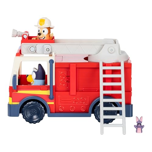 Detalle de Bluey Camión de Bomberos con Figuras exclusivas