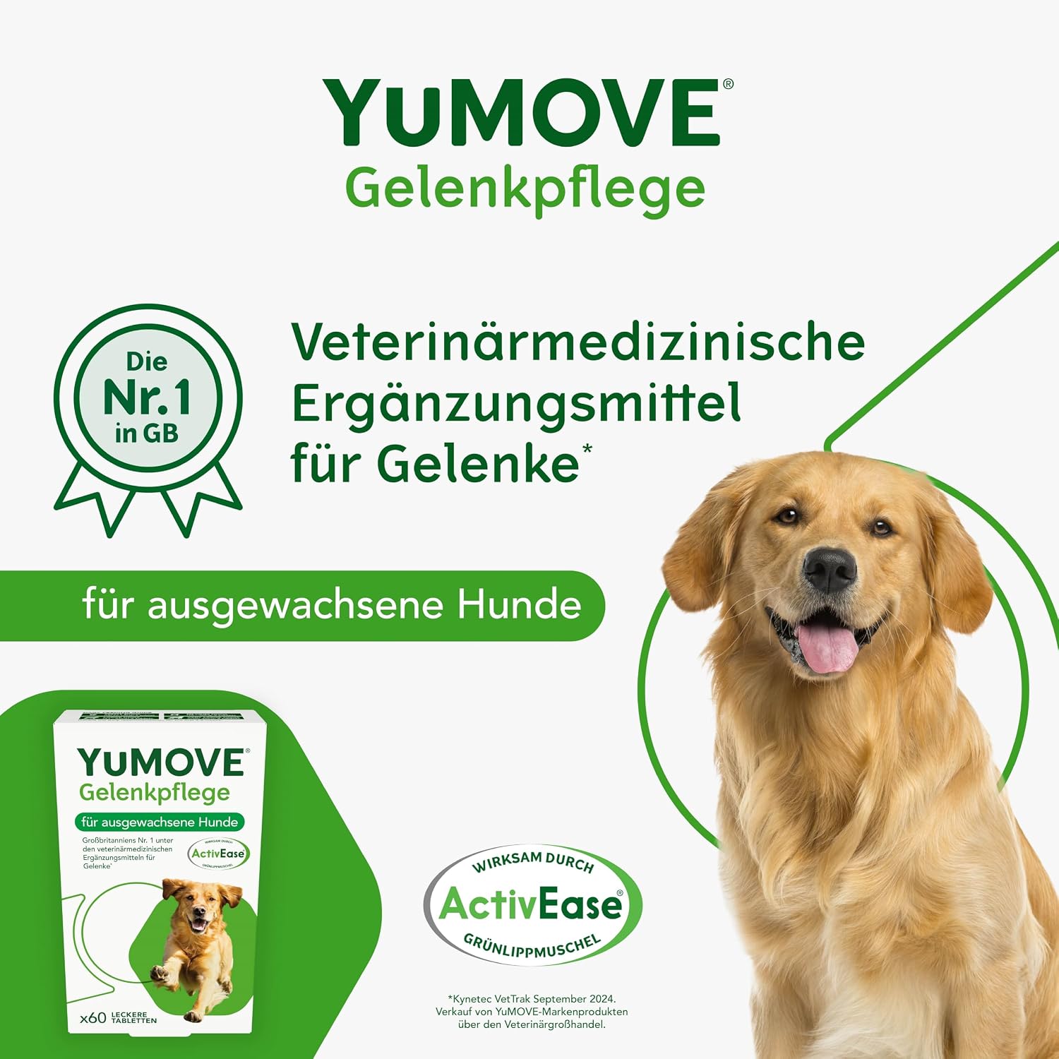 Thumbnail 1 de YuMOVE Gelenktabletten für Hunde 5–8 Jahre (60 Tabletten, 150 mg) mit Grünlippmuschel