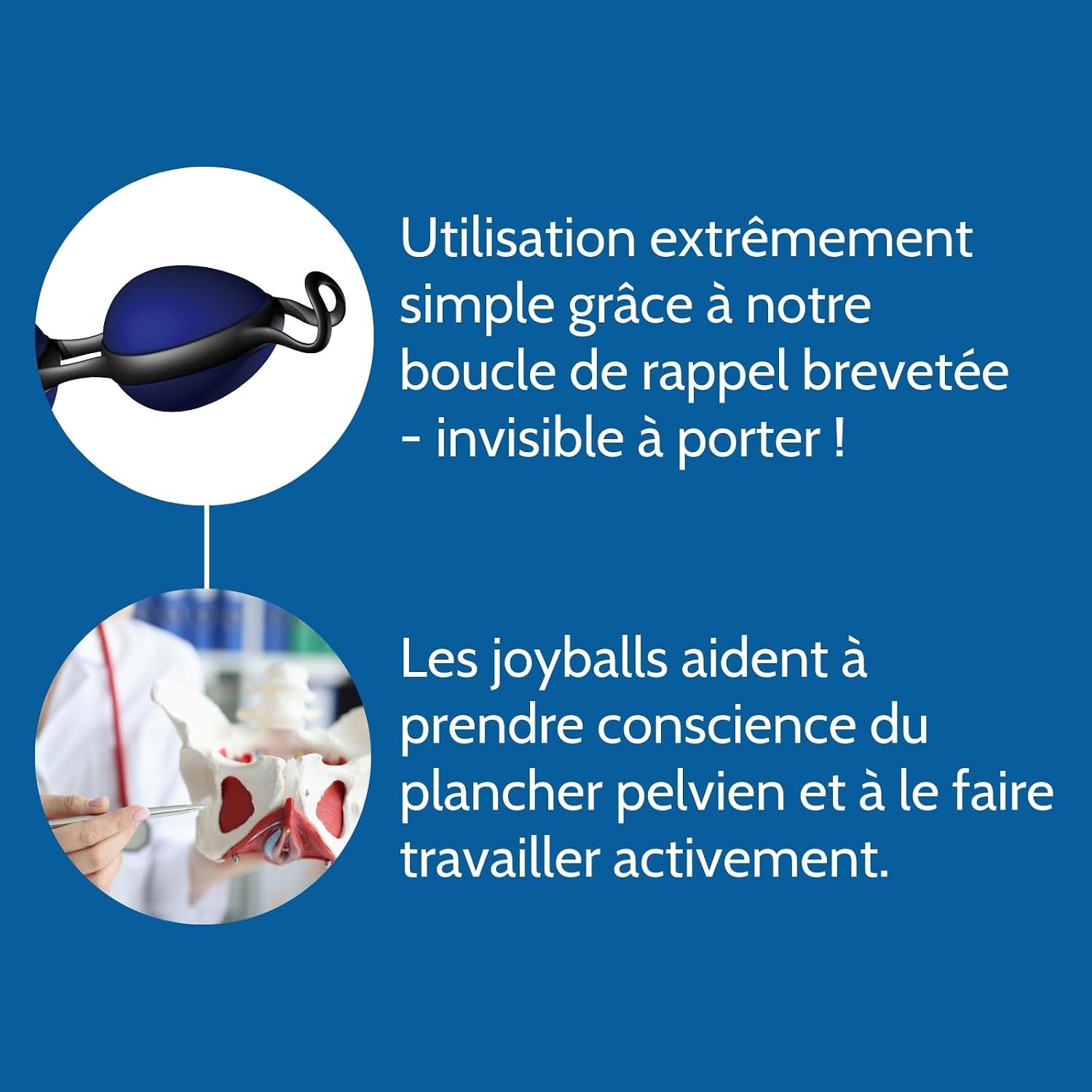Detalle de JOYDIVISION Joyballs Secret Single – Boule d’amour vaginale en silicome/TPE pour le fitness pelvien