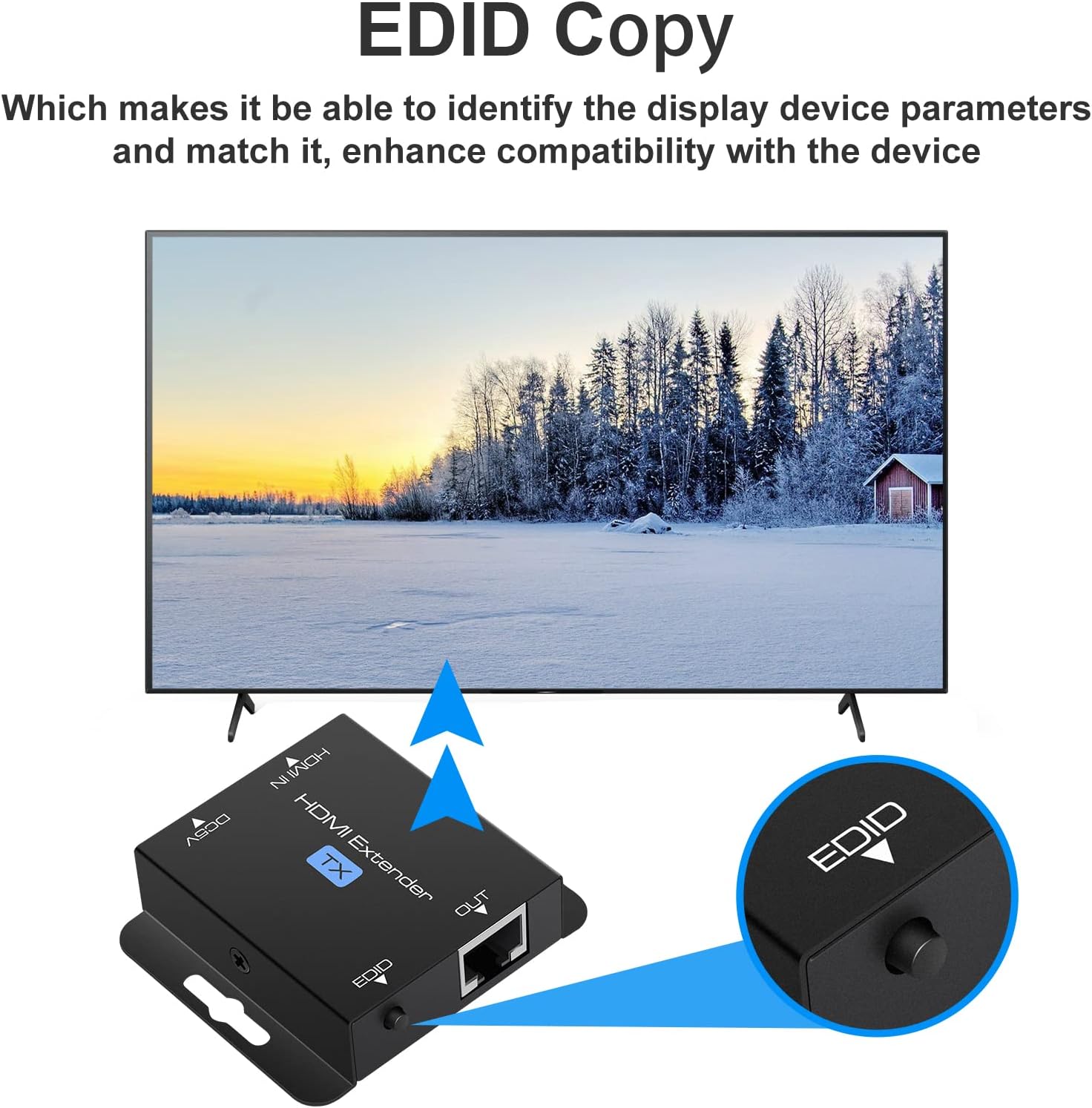 Detalle 2 de HDMI Extender Over Ethernet 200FT 1080P