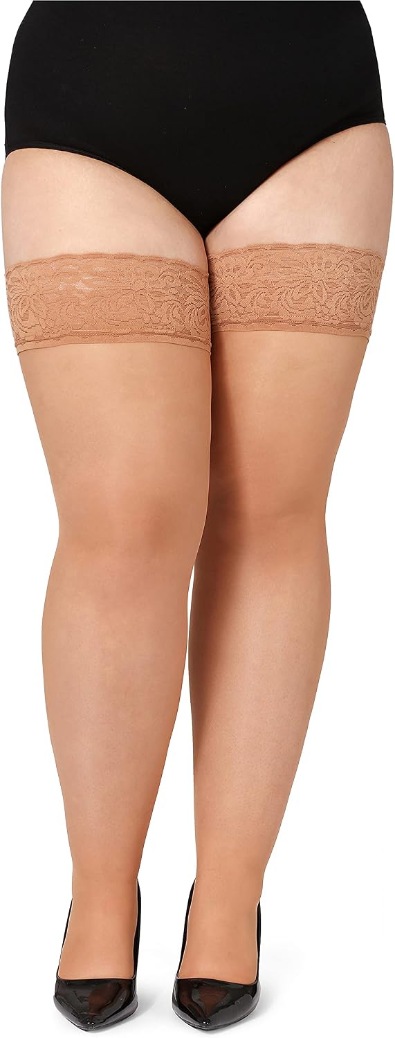 Detalle de Bellivalini Calze Autoreggenti Plus Size 20 DEN