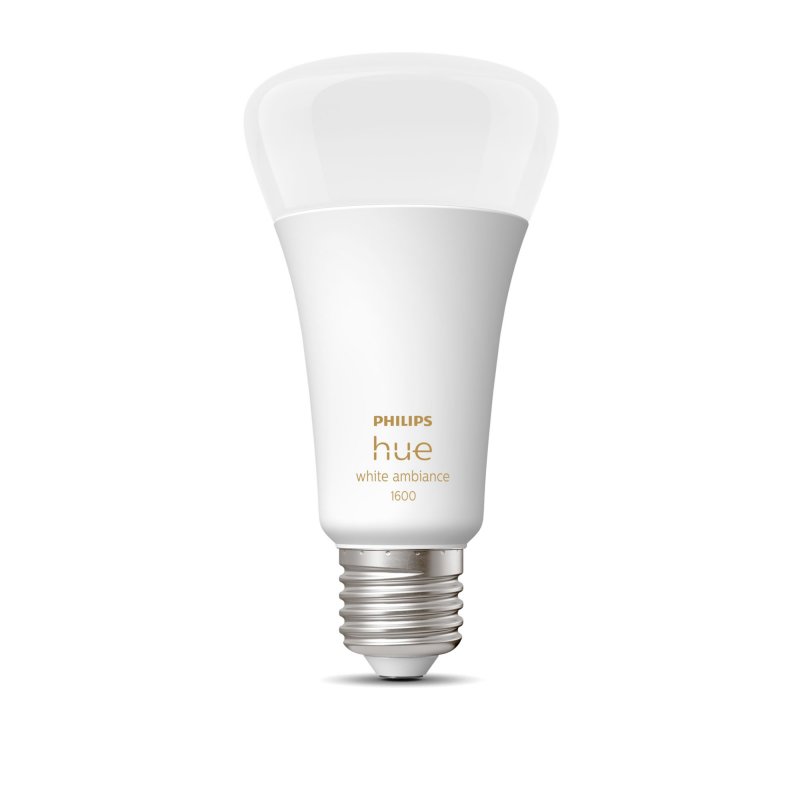 Detalle de Philips Hue White Ambiance Bombilla LED 13W E27: luz blanca cálida a fría para espacios amplios