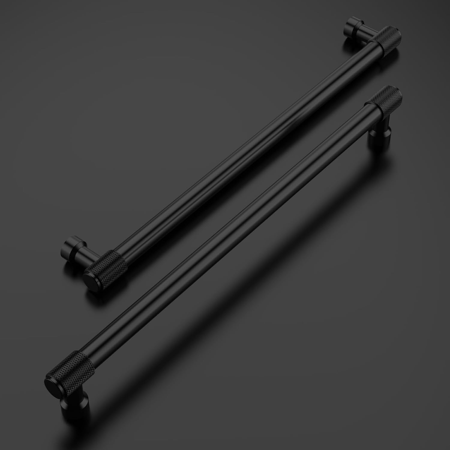 Thumbnail 1 de Amerdeco 10 Pack Matte Black 254mm Cabinet Pulls (AM011)