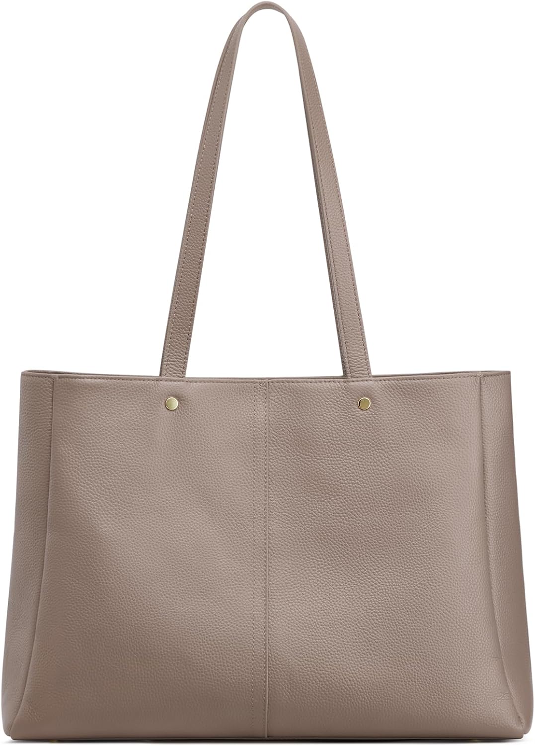Thumbnail 6 de Kattee 14 Inch Laptop Compartment Work Tote Handbag – Soft Leather Shoulder Bag for Women