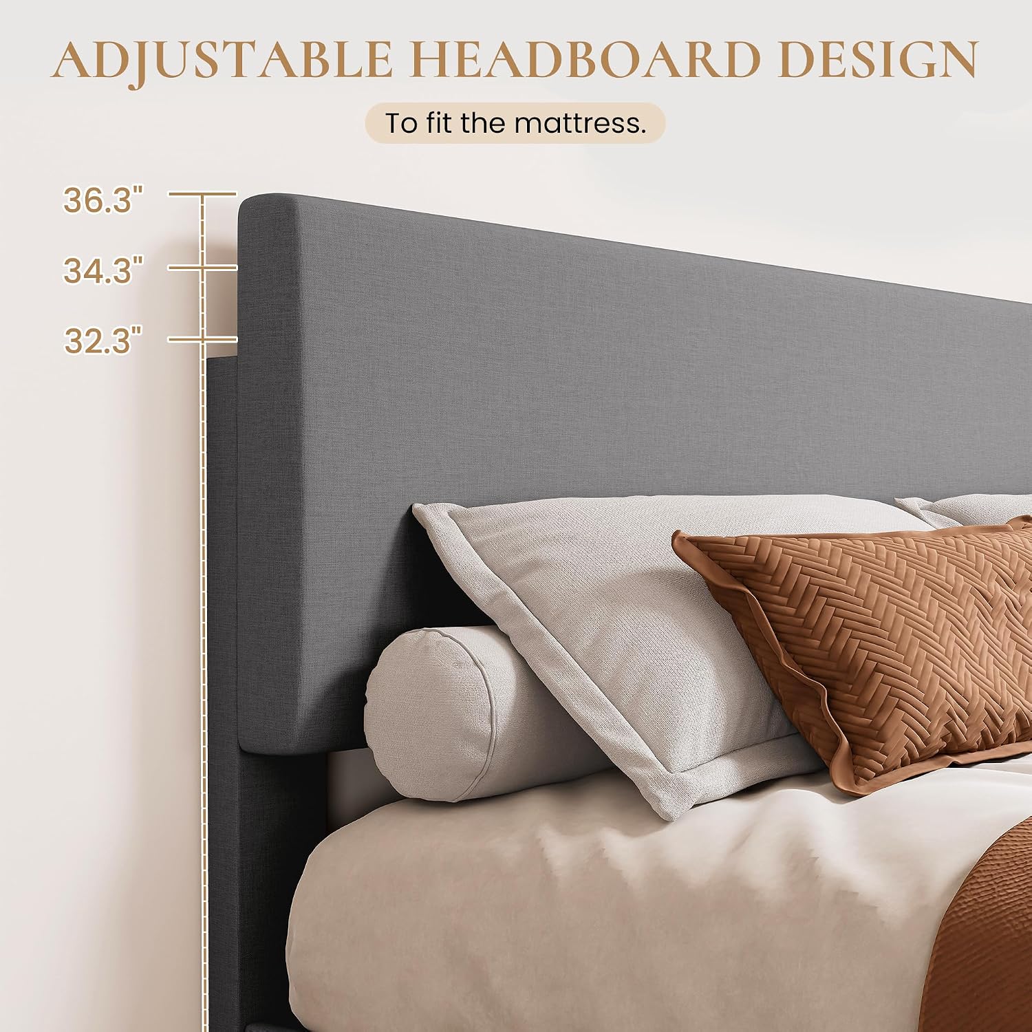 Detalle de SHA CERLIN Full Size Bed Frame