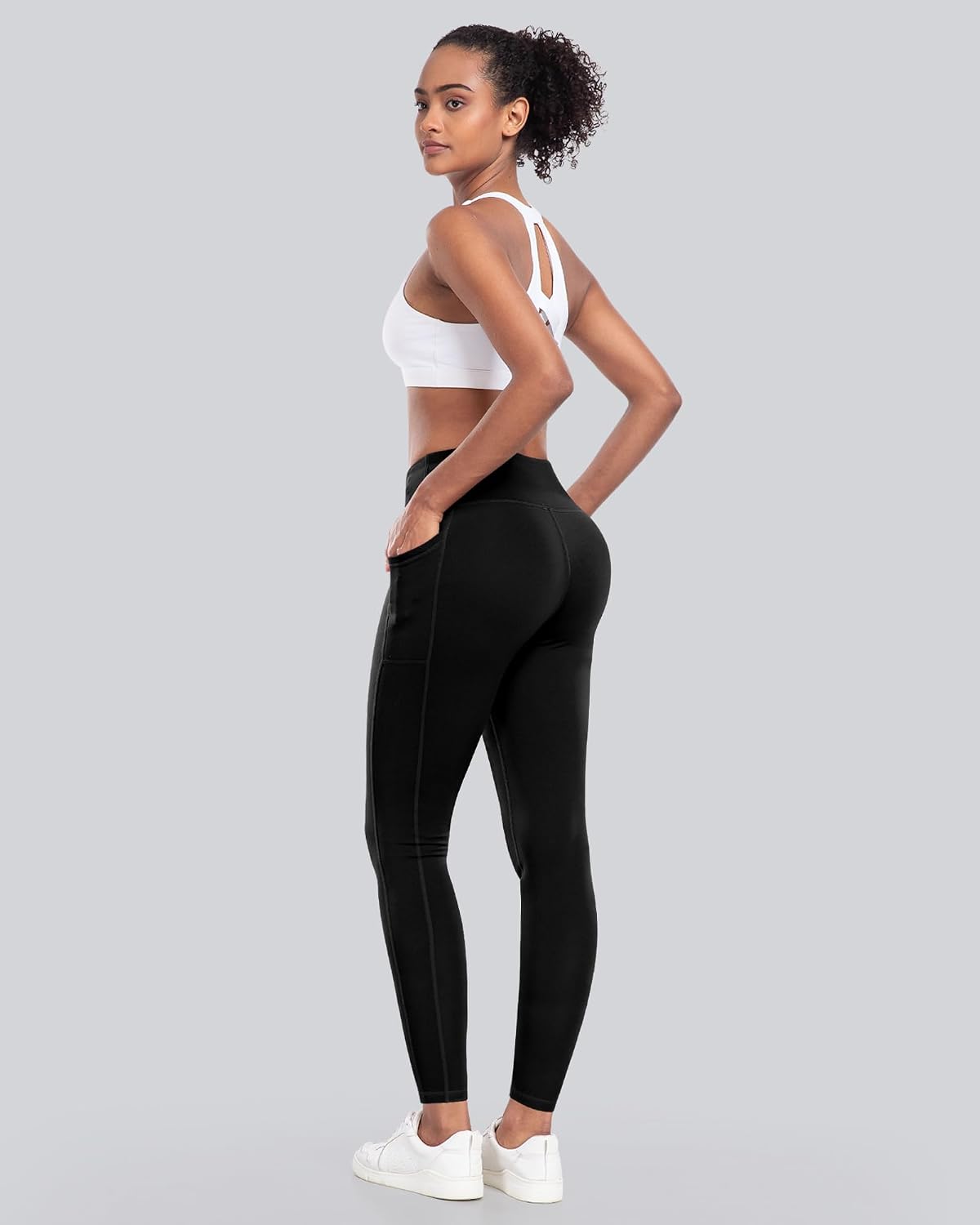 Thumbnail 5 de CHRLEISURE Fleece Lined High-Waisted Leggings with Pockets