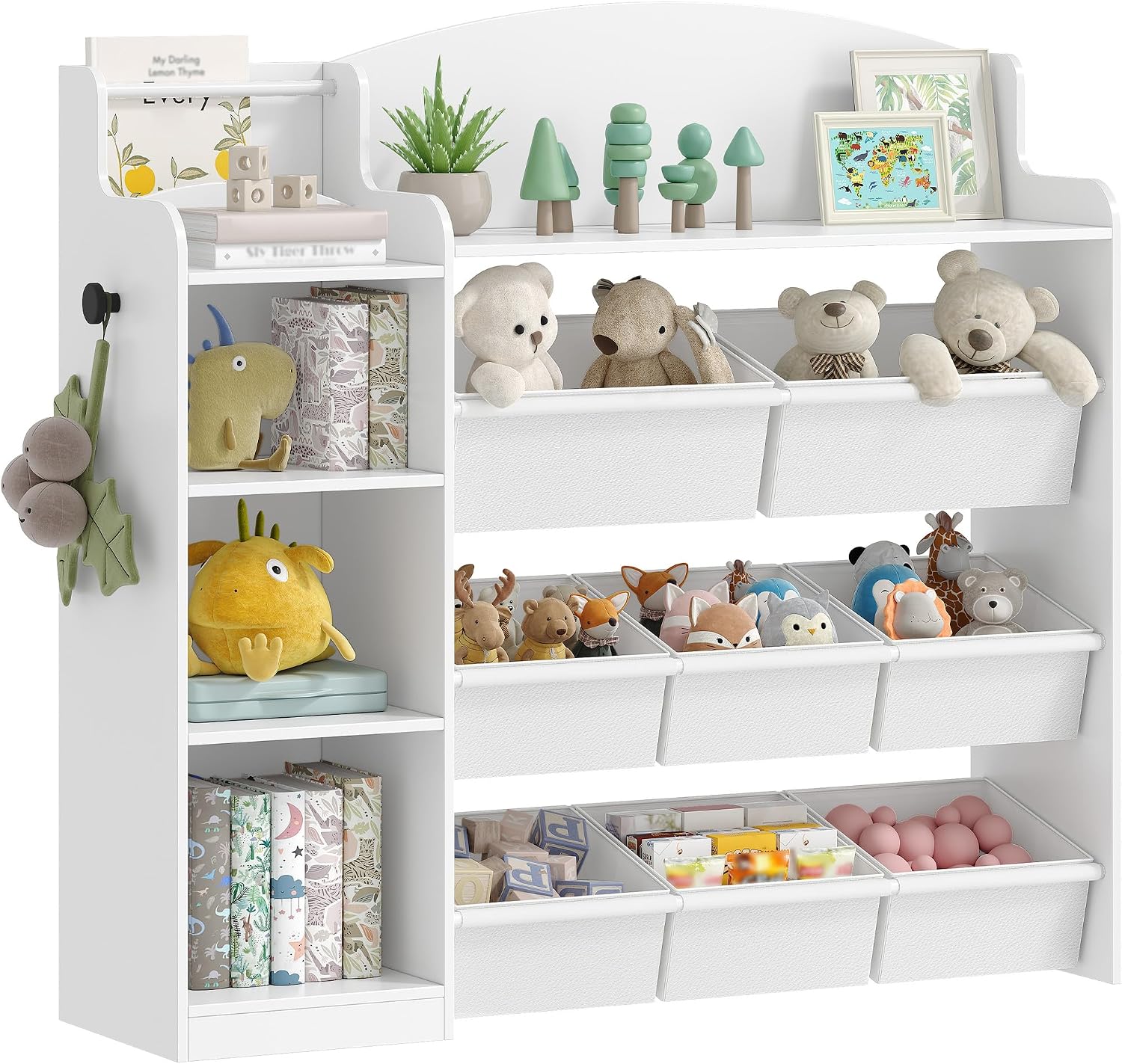 Detalle de Hzuaneri Libreria per Bambini 110 cm Bianco