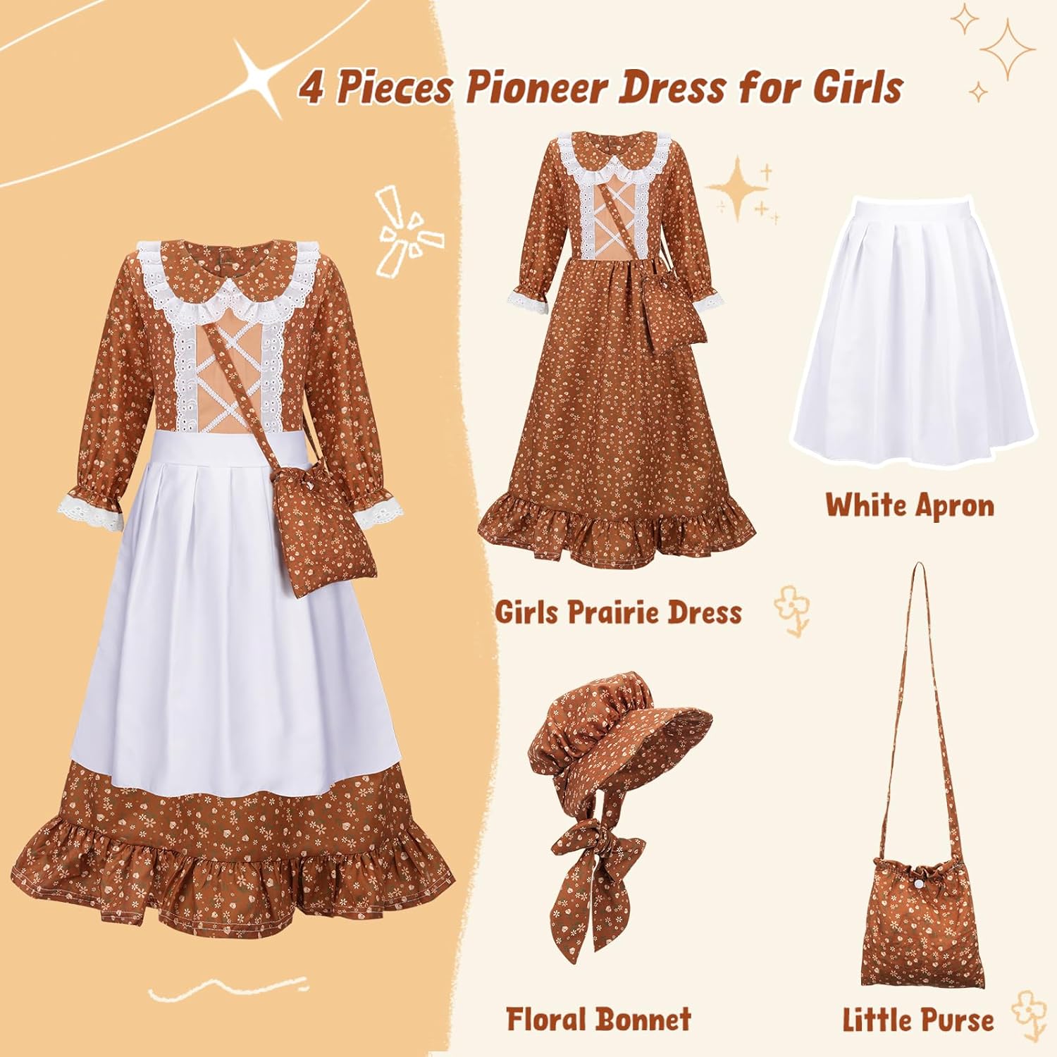Detalle 2 de MELAND Victorian Costume Girl